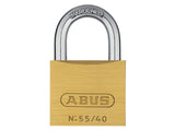 ABUS Mechanical 55/40mm Brass Padlock Carded