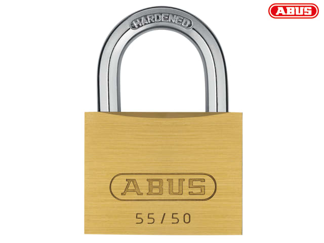 ABUS Mechanical 55/50mm Brass Padlock Carded