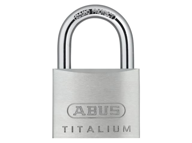 ABUS Mechanical 64TI/50mm TITALIUM Padlock Keyed Alike KA6511