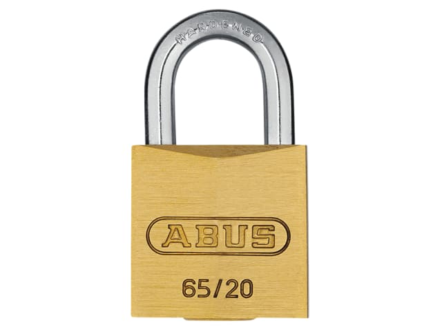 ABUS Mechanical 65/20mm Brass Padlock Keyed Alike 204