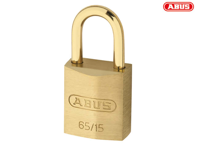 ABUS Mechanical 65MB/15mm Solid Brass Padlock Carded