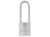 ABUS Mechanical 86TI/45mm TITALIUM Padlock Without Cylinder 80mm Long Shackle