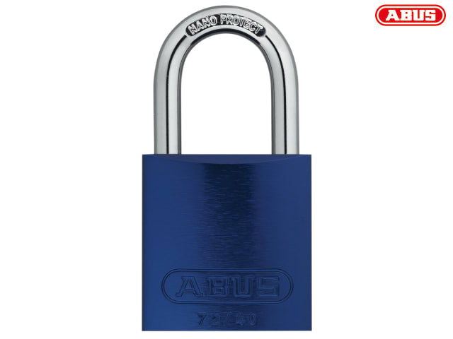 ABUS Mechanical 72/40mm Aluminium Padlock Blue Keyed Alike TT60121