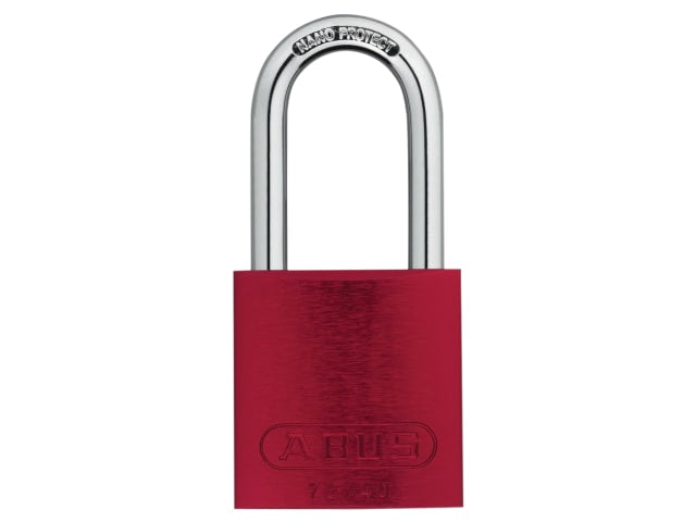 ABUS Mechanical 72/40mm Aluminium Padlock 40mm Long Shackle Red Keyed Alike TT0216262