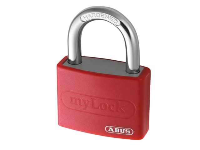 ABUS Mechanical T65AL/40mm My Lock Aluminium Padlock Red Keyed Alike 6401