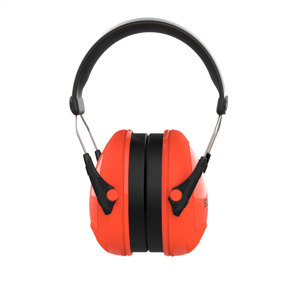 JSP Sonis Compact Low Profile Extra Visibility Adjustable Ear Defenders - 32dB SNR