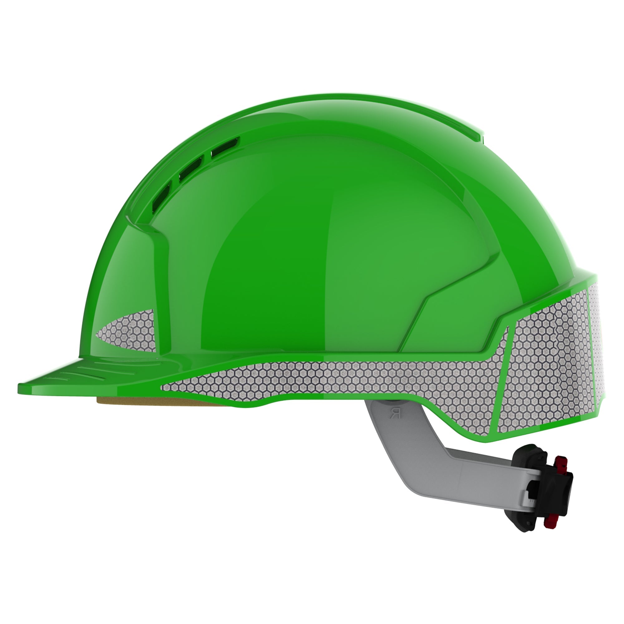 JSP EVOLite Safety Helmet with Reflective CR2 Decals - Wheel Ratchet - Vented
