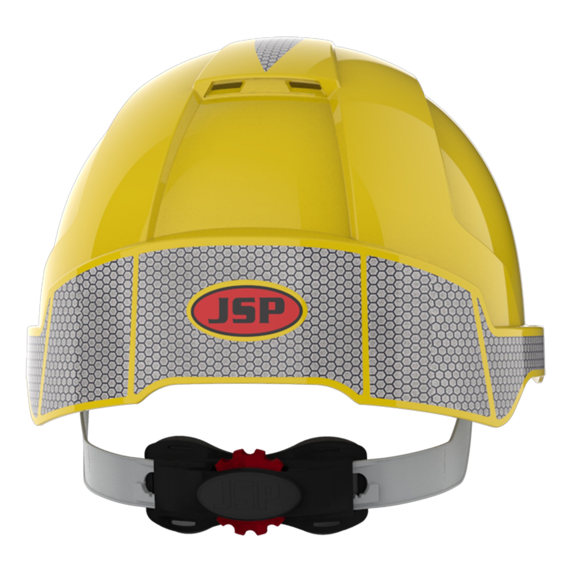 JSP EVOLite Safety Helmet with Reflective CR2 Decals and ID Badge Holder / Lamp Bracket