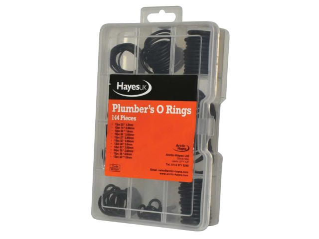 Arctic Hayes Plumber's O-Ring Kit, 144 Piece