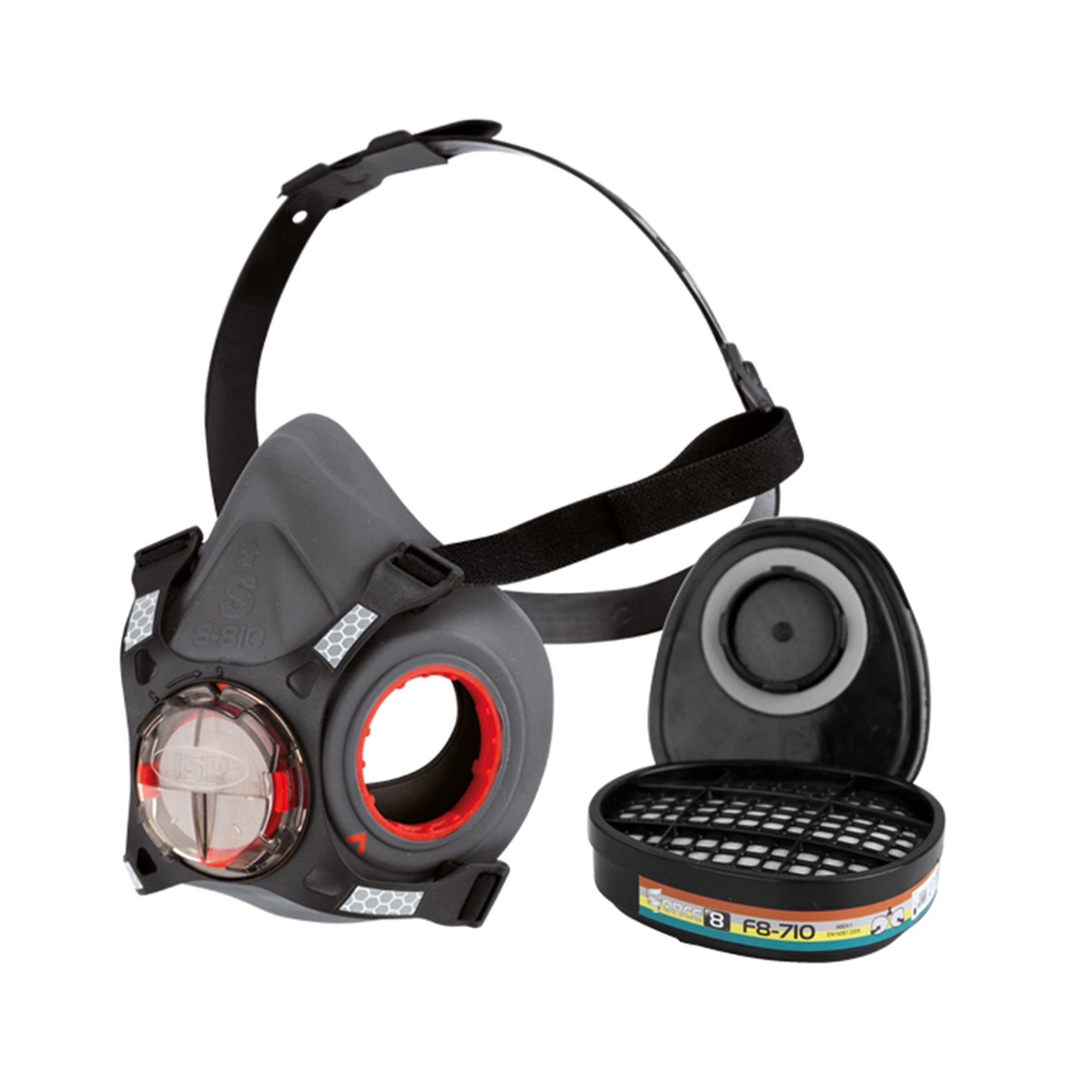 JSP Force8 Half-Mask with ABEK1 Classic Filters