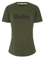 Bisley Women's Cotton Logo Tee 160gsm #colour_green