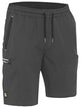 Bisley Shorts Flx & Move™ 4-Way Stretch Elastic Waist Cargo 170gsm #colour_charcoal