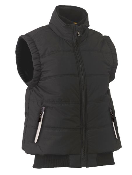 Bisley Women's Puffer Vest 115gsm #colour_black