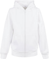 Build Your Brand Organic Kids Basic Zip Hoodie