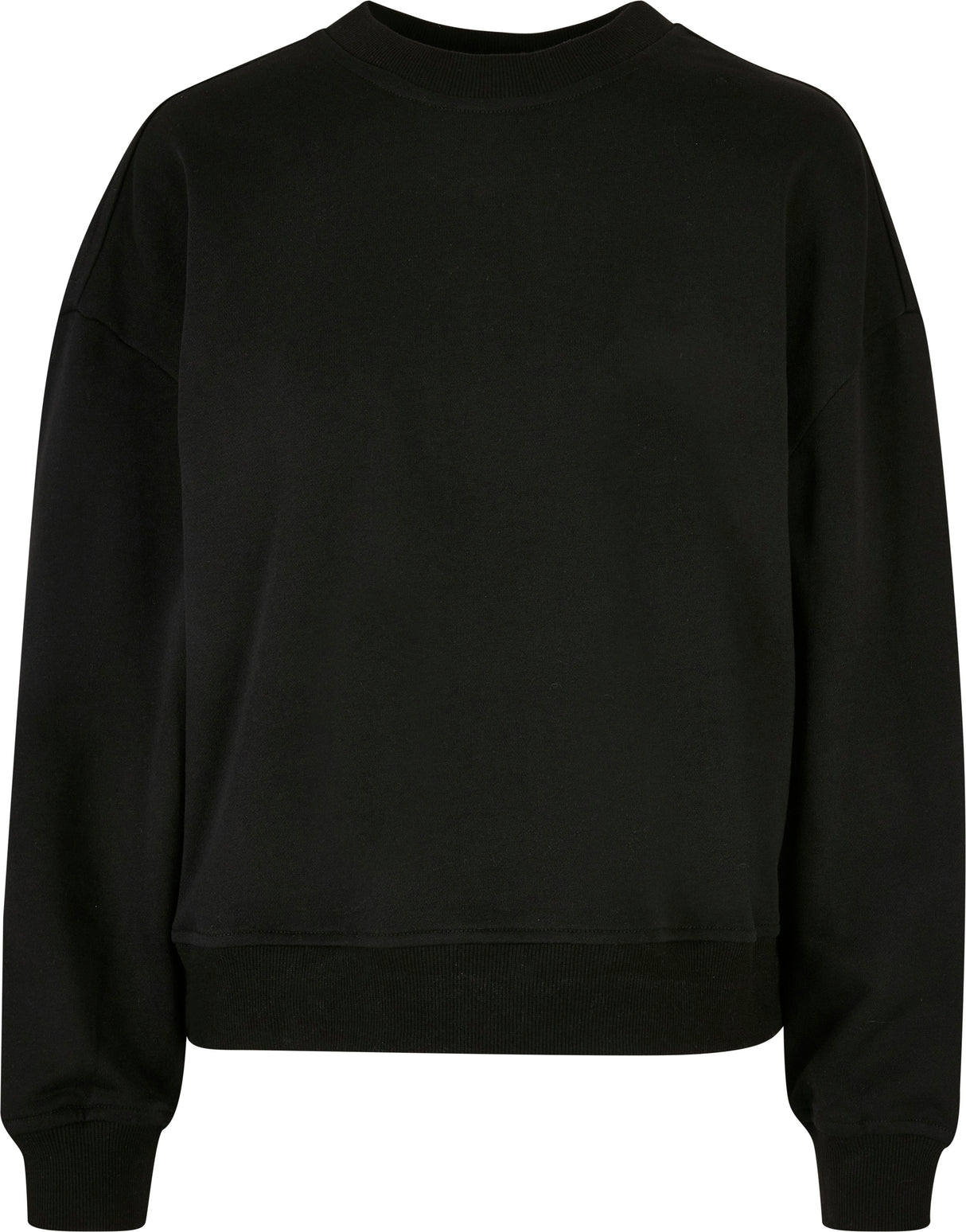 Build Your Brand Women's Oversized Crew Neck Sweatshirt