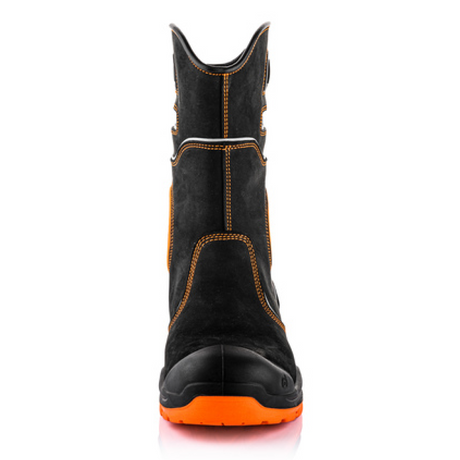 BuckbootzBVIZ5BuckzvizRiggerSafetyBootBlackOrange #colour_black-orange