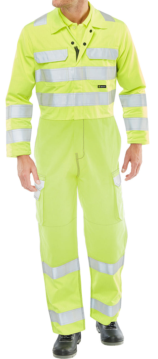 Beeswift Hi-vis  Coverall