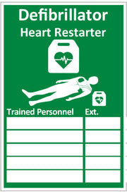 Beeswift Aed Trained Personnel Sign