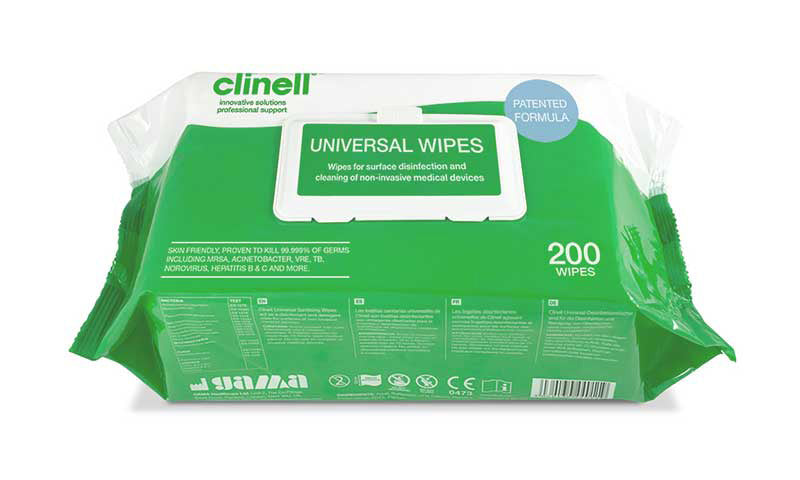 Beeswift Clinell Universal Wipes Cw200