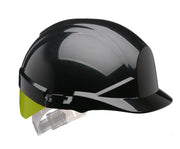 Beeswift Reflex Slip Ratchet Helmet With Bright Yell Flash