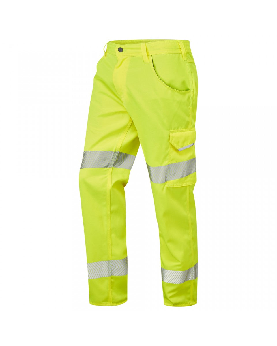 Leo Workwear YELLAND Leo EcoViz Lightweight Poly/Cotton Cargo Trouser