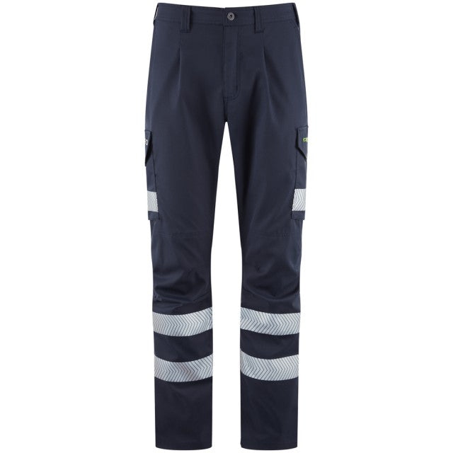 Leo Workwear WINSFORD Leo EcoViz Lightweight Polyester Stretch Cargo Trouser