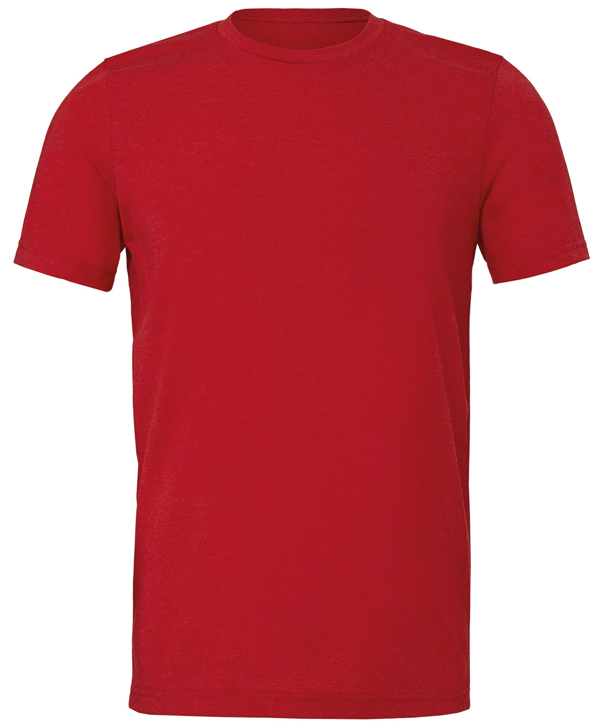 Bella Canvas Unisex Triblend Crew Neck T-Shirt - Solid Red Triblend