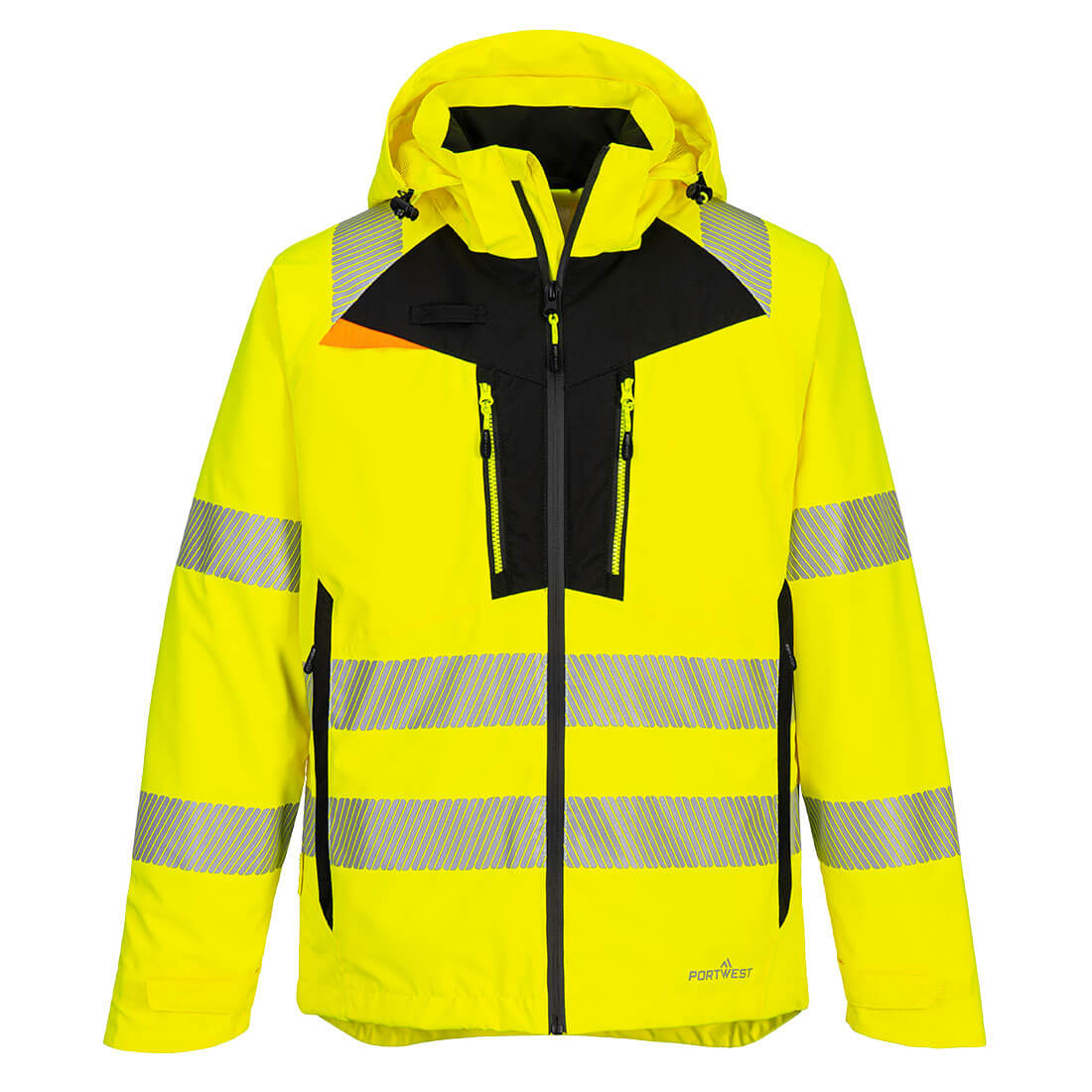 Portwest DX4 Hi-Vis Rain Jacket #colour_yellow