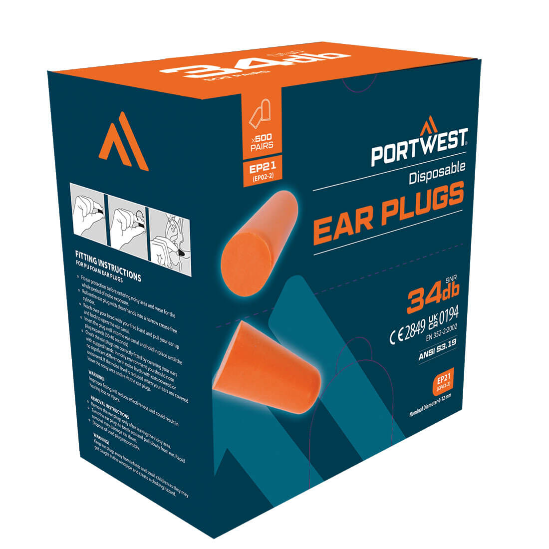 Portwest Ear Plug Dispenser Refill Pack