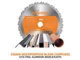 Evolution R210CMS Multi-Purpose Compound Mitre Saw 1200W 110V