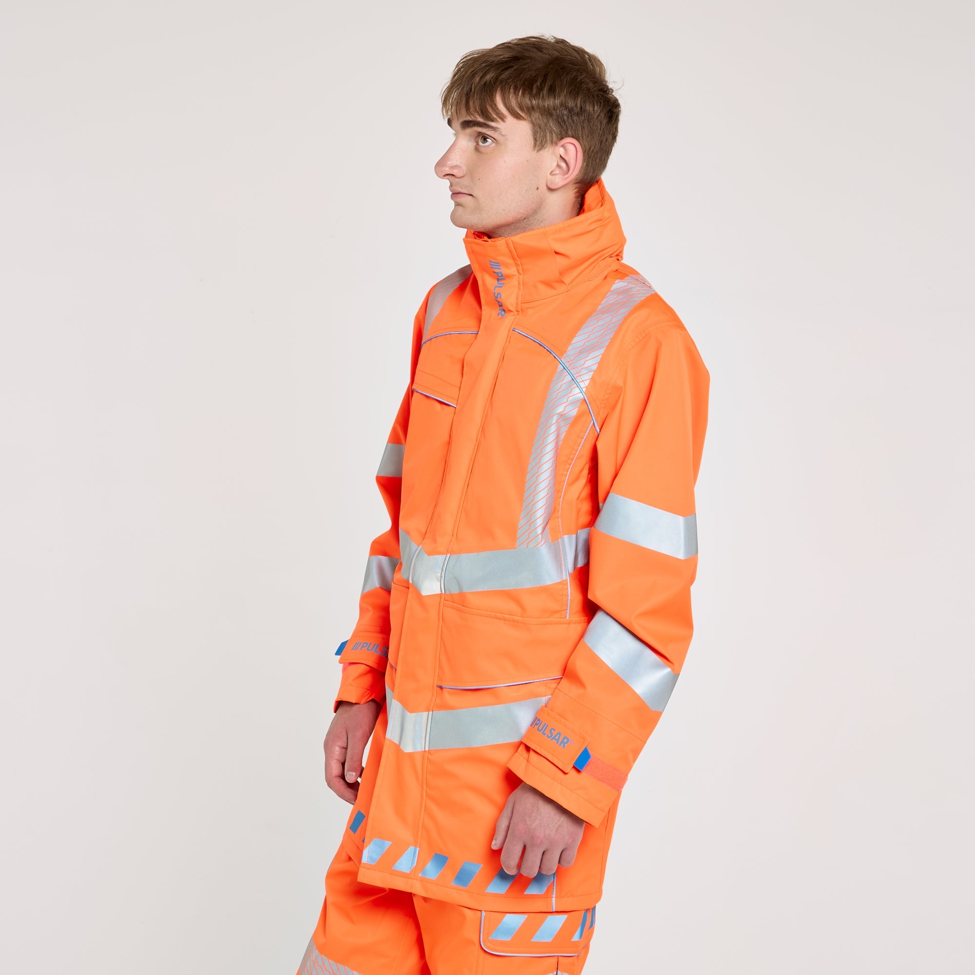 Pulsar Storm Coat Orange - Recycled Content
