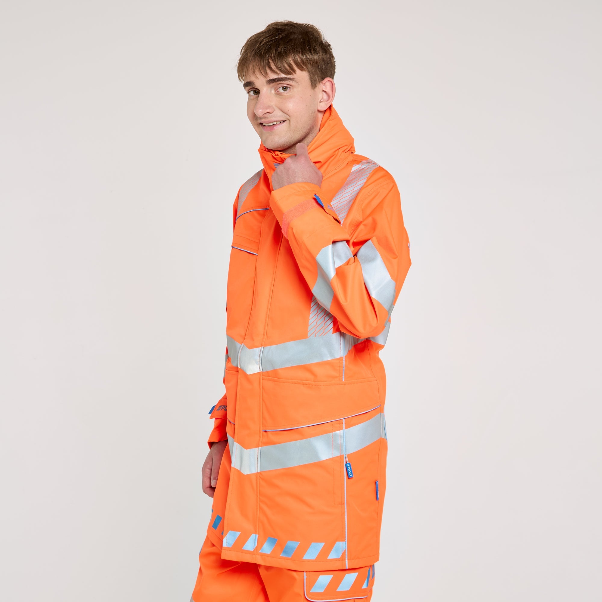 Pulsar Storm Coat Orange - Recycled Content