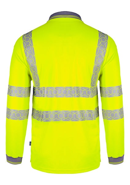 Beeswift Envirowear Recyclable Hi-Vis Long Sleeve Polo Shirt