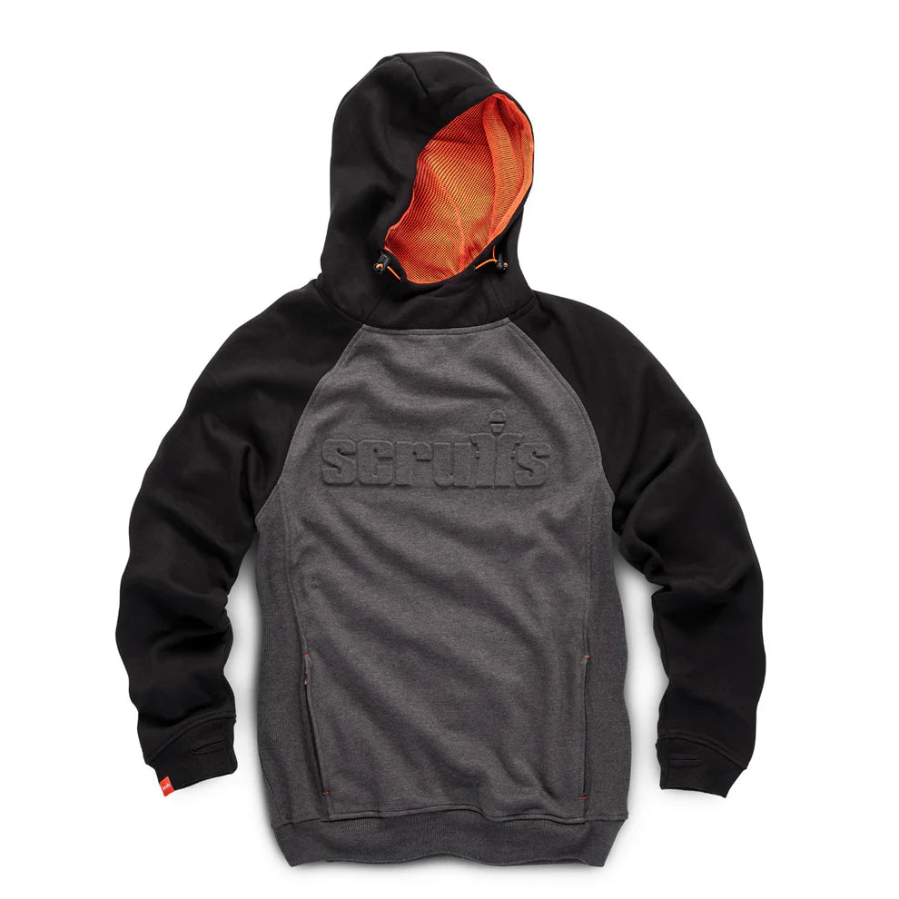 Scruffs Embossed Logo Hoodie Men's Heavyweight Workwear Hoodie