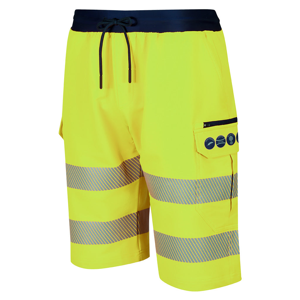 Future Garments Fgx Hi-Vis Breathable Stretch Cargo Shorts