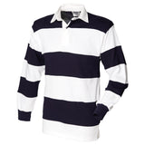 Front Row Sewn Stripe Long Sleeve Rugby Shirt