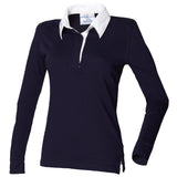 Front Row Women's Long Sleeve Plain Rugby Shirt