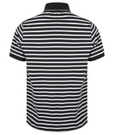 Front Row Striped Jersey Polo Shirt