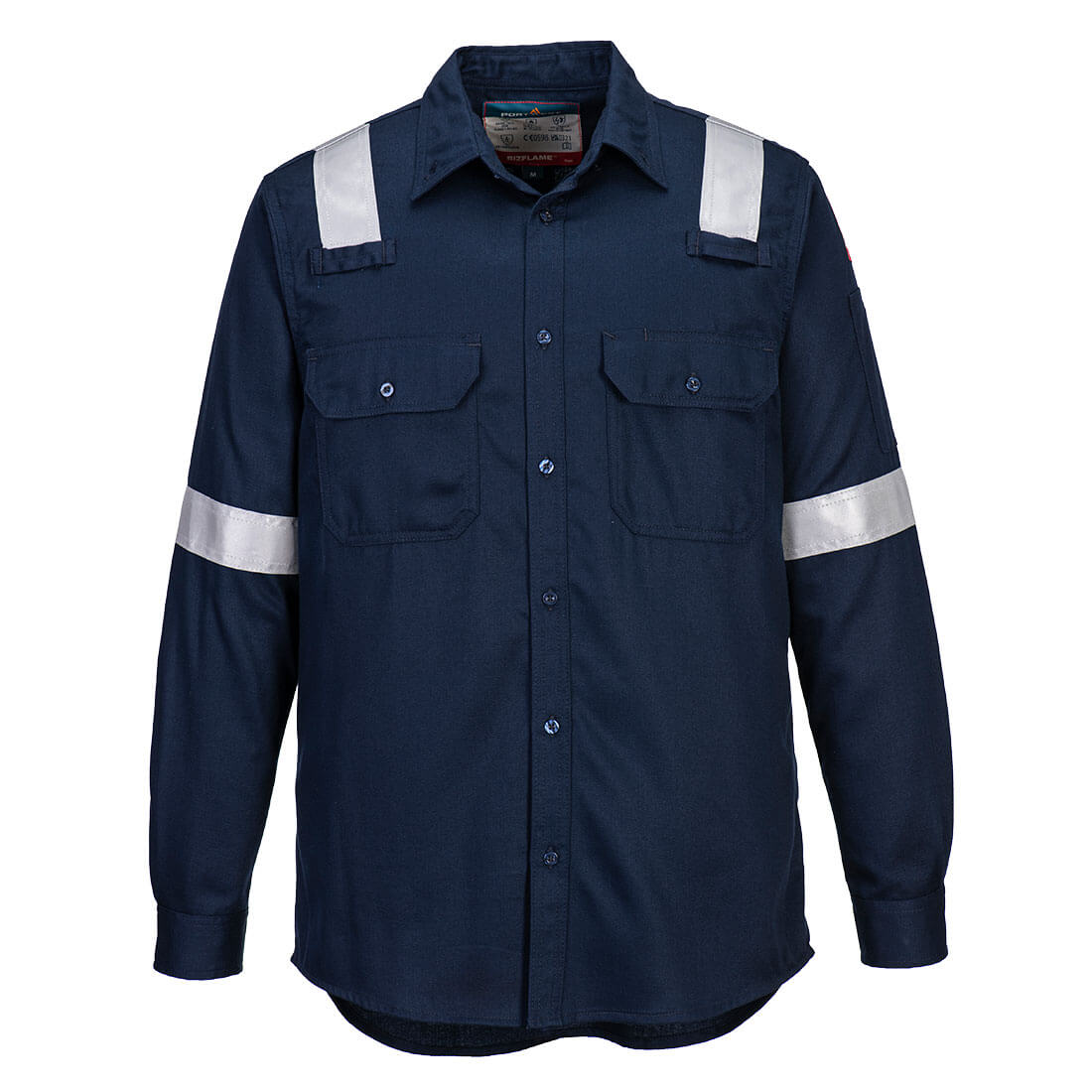 Portwest FR Lightweight Anti-static Shirt #colour_navy 