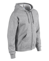 Gildan Heavy Blend Full Zip Hooded Sweatshirt - Sport Grey