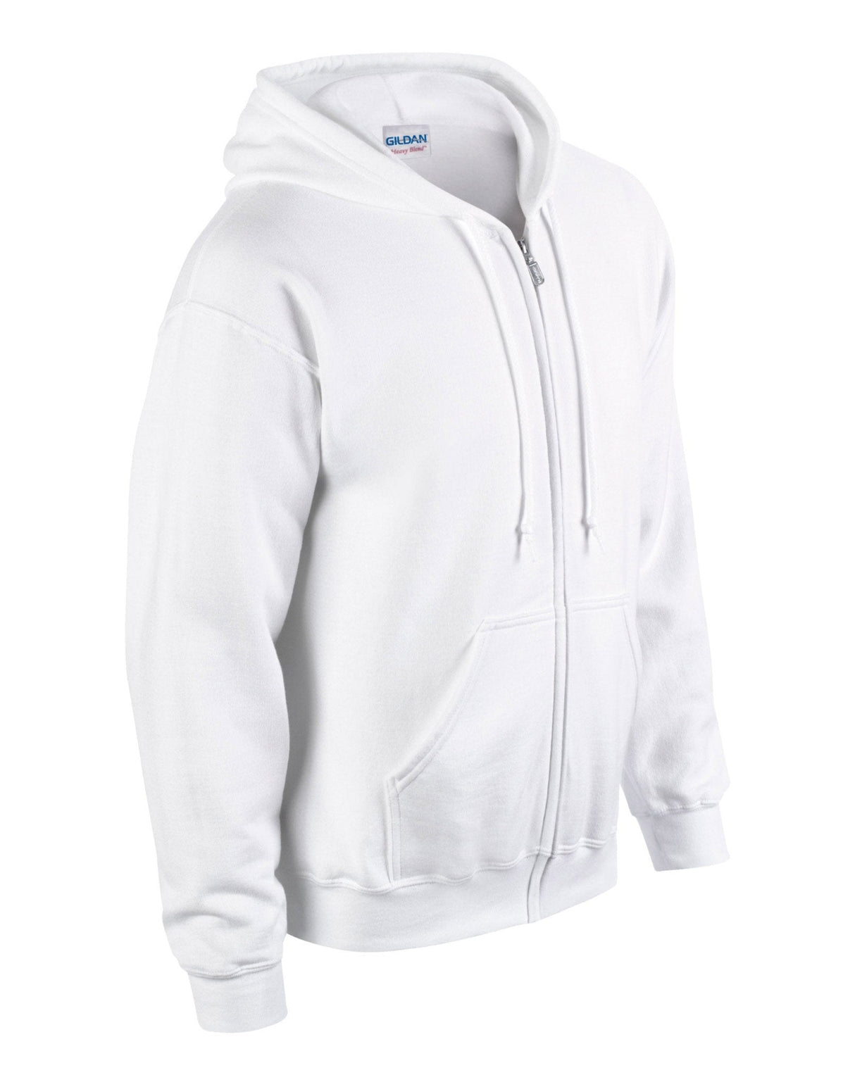 Gildan Heavy Blend Full Zip Hooded Sweatshirt - White