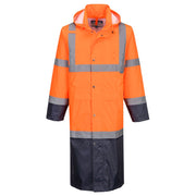 Portwest Hi-Vis Contrast Raincoat 122cm