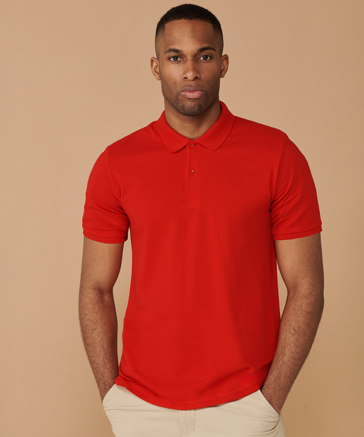 Henbury Micro-Fine Piqué Polo Shirt - Vintage Red