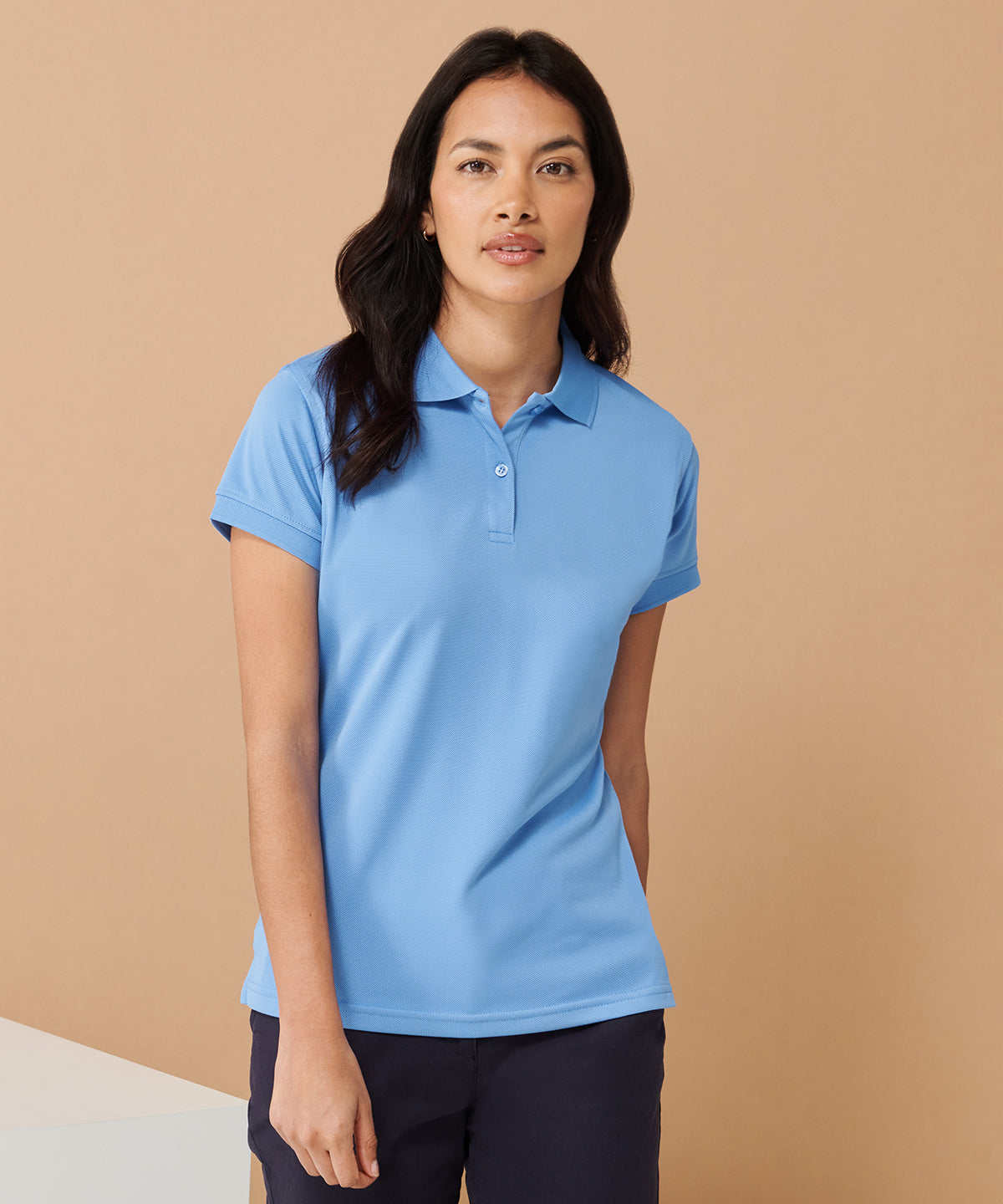 Henbury Women's Coolplus® Polo Shirt - Heather Grey