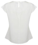 Henbury Women's Pleat Front Short Sleeve Blouse