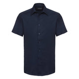 Russell Collection Short Sleeve Easycare Tailored Oxford Shirt