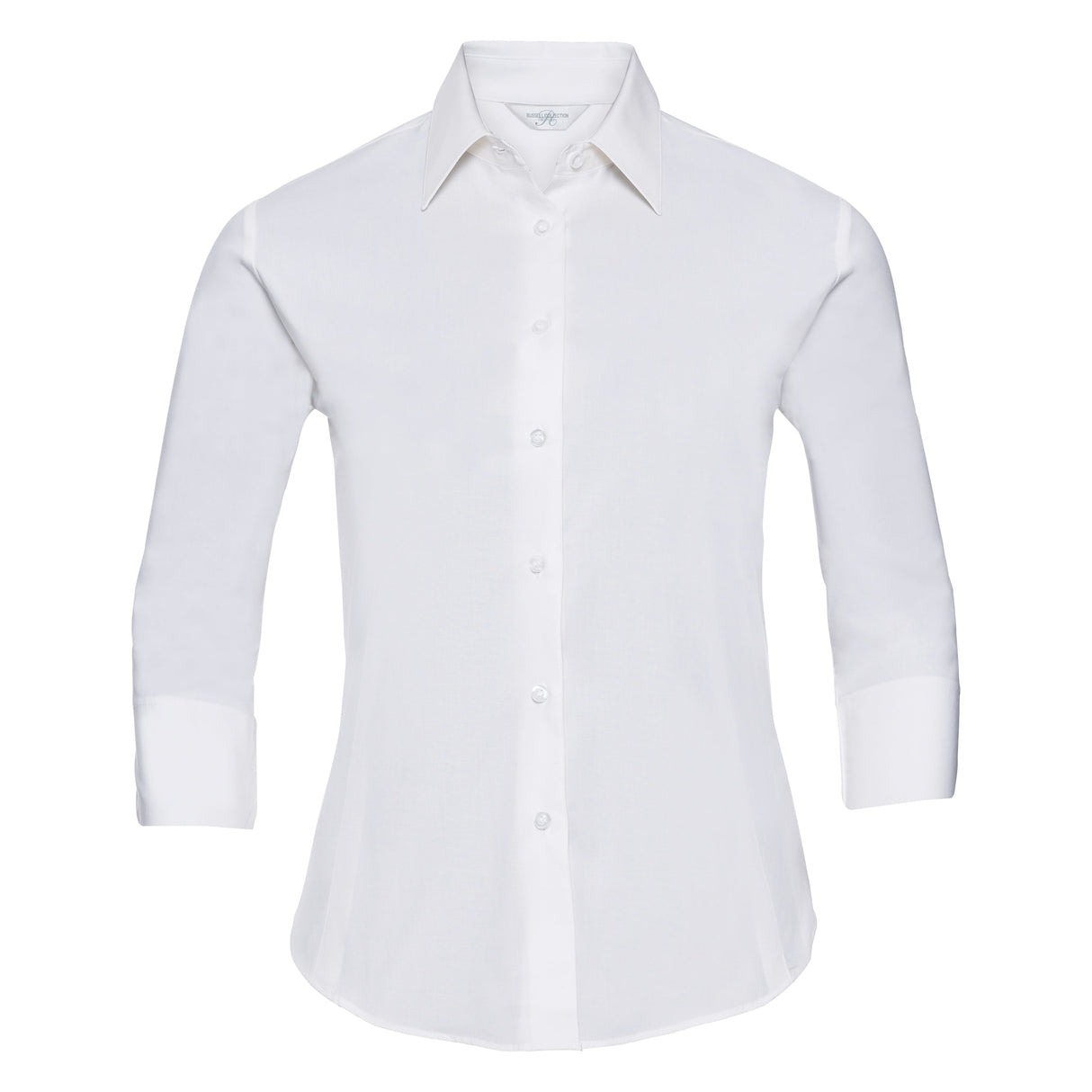 Russell Collection Women's ¾ Sleeve Easycare Fitted Shirt