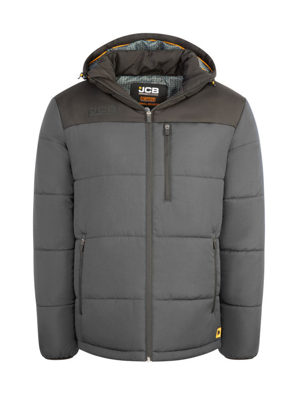 JCB Unisex Padded Jacket With Hood