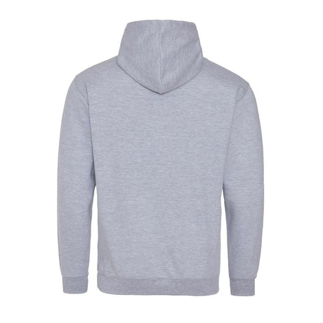 Awdis Just Hoods Varsity Hoodie - Heather Grey/Fire Red*