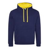 Awdis Just Hoods Varsity Hoodie - Oxford Navy/Sun Yellow